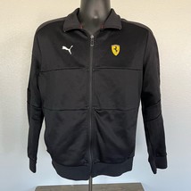 PUMA Mens Small Scuderia Ferrari Race MT7 Track Jacket Black Full Zip - £39.56 GBP