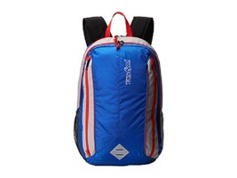 NWT JanSport Spark Laptop Student Backpack - Blue Streak/High Risk Red - £27.41 GBP