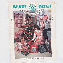 Berry Patch Snowflaking Two Cross Stitch on Gingham Pattern Booklet 1983 - $14.84