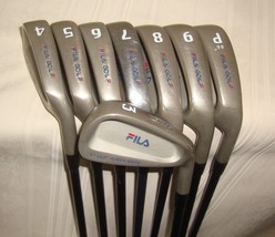 FILA F-02 MID SIZE IRONS 3-PW Stiff FLEX GRAPHITE Right Handed - £132.33 GBP