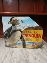 Madd Capp I AM LiL&#39;  Penguin Shaped Jigsaw Puzzle 100 Piece 30&quot; X 24.4&quot; Sealed - £15.56 GBP