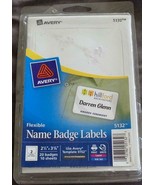 Avery 5132 Flexible Name Badge Labels - 20 pack - 2.34&quot; x 3.375&quot;  BRAND NEW - £6.99 GBP