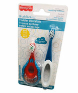 Fisher Price Brush Buddies Toddler Dental Kit 2 Toothbrushes &amp; Teething ... - $12.75