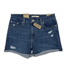 Women&#39;s Levi&#39;s Hypersoft Mid-Length Shorts Size 8 W29 - £11.67 GBP