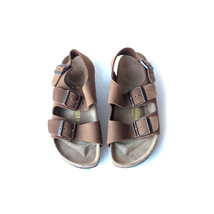 BIRKENSTOCK 39 Milano Sandals Brown Nubuck Leather Made In Germany  L 8 - £59.29 GBP