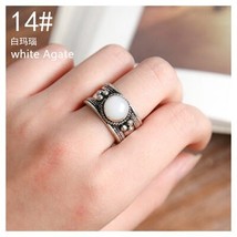 Antiqued Vintage Open Rings for Lady Tibetan Ring Inlaid Multi Beads Rings from  - £8.61 GBP