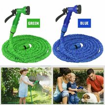 MAXPERKX Expandable Garden Hose Pipe - Flexible Stretch Pipe with Water Spray Gu - £6.35 GBP+