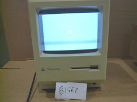 Vintage Apple Macintosh Plus Computer M0001A - (Lines showing on screen) - $225.00