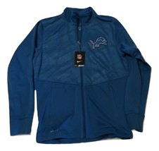 NWT New Detroit Lions Nike Full Zip Warp Logo Small Track Jacket  - £55.69 GBP