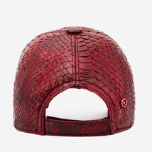 Boss Burgundy Leather Cap image 5