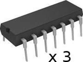 3pcs x TS-556CN Low Power CMOS Dual Timer I.C. - 14 pin DIP - pack of 3 - £1.59 GBP
