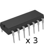 3pcs x TS-556CN Low Power CMOS Dual Timer I.C. - 14 pin DIP - pack of 3 - £1.59 GBP