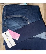 Oh! Mama ~ Women&#39;s Maternity Jeans Pants Denim Dark Wash Pregnancy Fraye... - $14.84