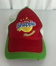 All Natural Snapple Lemonade Red White Green Snapback Trucker Hat Cap - $29.69