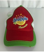 All Natural Snapple Lemonade Red White Green Snapback Trucker Hat Cap - £23.45 GBP