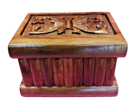 Turkish Puzzle Magic Secret Trick Jewelery Box Case Wood Pandora Handmade Small - £47.33 GBP