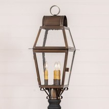 Independence Outdoor Post Light in Solid Weathred Brass - 3 Light - £453.46 GBP