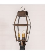 Independence Outdoor Post Light in Solid Weathred Brass - 3 Light - £456.40 GBP