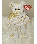 2004 TY Signature Bear Beanie Baby  8 1/4&quot; Tall  Gold Shiny Nose - $15.40 CAD