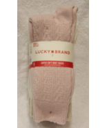 Lucky Brand Super Soft Boot Socks (6 pair) Pink/Ivory Women&#39;s Size 5/10 NWT - $13.10