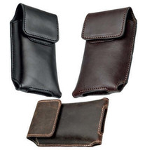 Vertical Phone Case - Stitched Leather In 3 Sizes &amp; 4 Colors - £57.71 GBP+