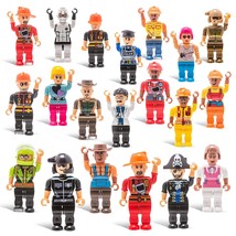 20 Mini Toy Figure Toys - Set For Christmas Stocking Stuffers, X-Mas Gif... - £36.79 GBP
