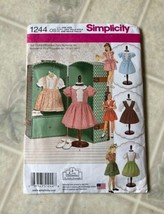 Simplicity 1244 18” Doll Clothes Sewing Pattern - Uncut Retro Doll Clothes - £11.76 GBP