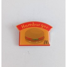 Vintage Hamburger McDonald&#39;s Employee Lapel Hat Pin - £9.47 GBP