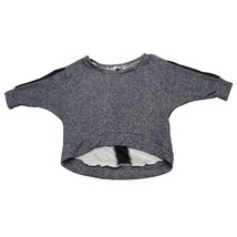 Imagenation Sweater Womens S Gray Half Sleeve Knitted Cropped Pullover - £15.81 GBP