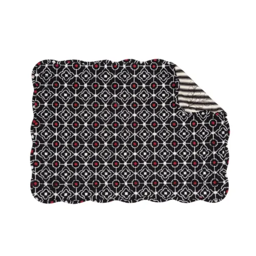 New Lexie Cotton Quilted Rectangular Reversible 13&quot; X 19&quot; Placemat Set Of 6 13 X - £47.43 GBP