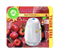 Air Wick Essential Mist Limited Edition Diffuser &amp;Refill, Apple Cinnamon... - $19.95