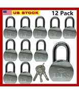 12 Pack Heavy Duty Short Master Lock Steel Maximum Protection Padlock wi... - £70.17 GBP