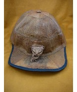 (EL1000-80-1) GENUINE Real Bufo Marinus Cane Toad brown Leather BASEBALL... - £147.75 GBP