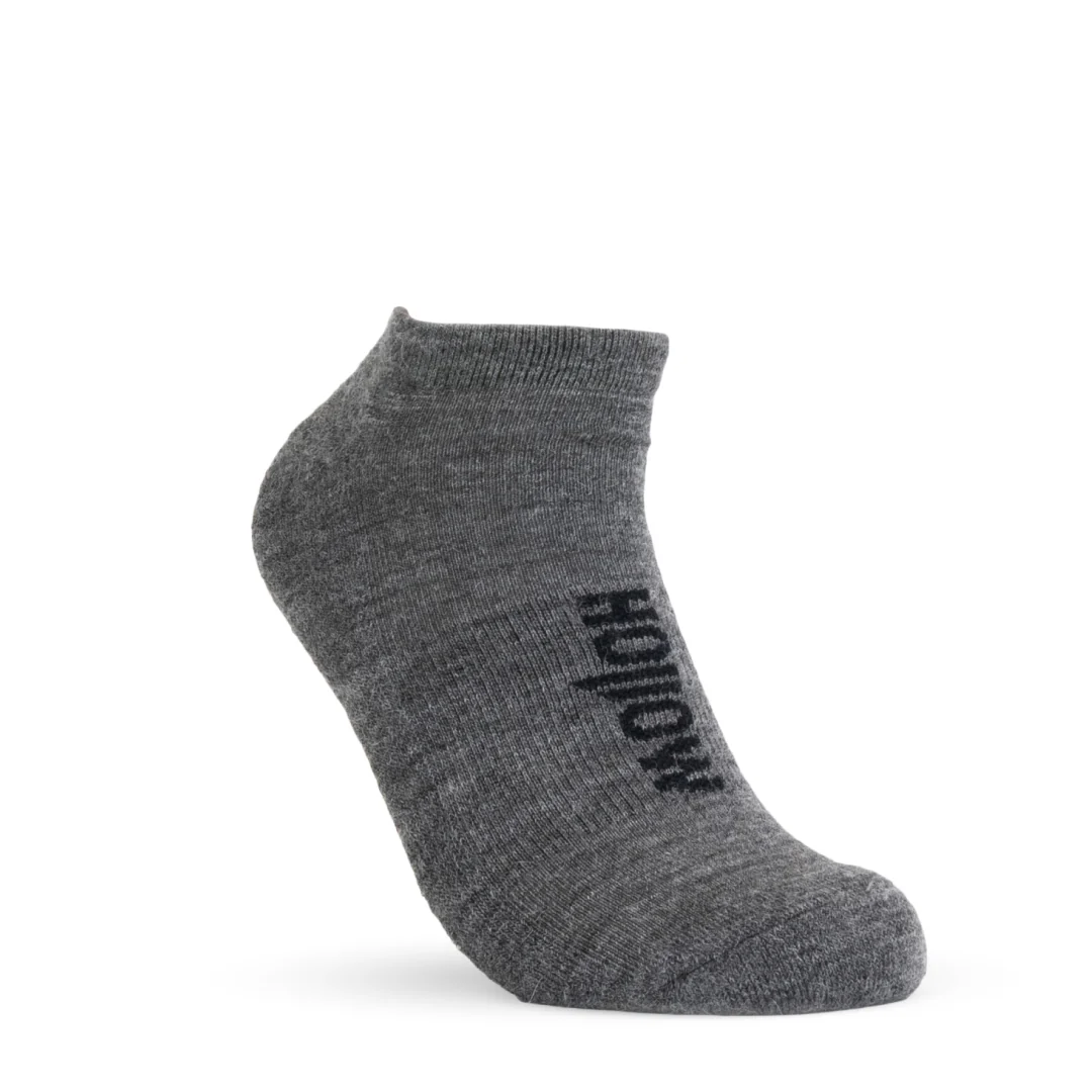 Hollow Alpaca Socks - No Show - Large - Grey - 2 Pairs - £30.05 GBP