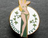 POISON IVY USAF AIR FORCE NOSE ART PRINTED LAPEL PIN BADGE 1 x 1.25 INCHES - $5.74