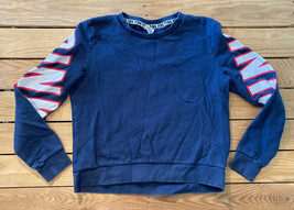 Victoria’s Secret PINK Women’s Long Sleeve Crewneck Sweatshirt Size M Blue H4 - £13.31 GBP