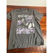 Olivia Rodrigo GUTS World Tour 2024 T-Shirt Spills Her Guts Live Black L... - $15.25