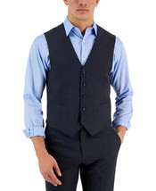 Tommy Hilfiger Men&#39;s Charcoal Modern Fit Stretch Solid Suit Vest XLARGE - $29.65