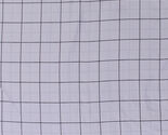Flannel Plaid Patterned Framework White Cotton Flannel Fabric Print D283.31 - $13.95