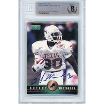 Bryant Westbrook Texas Longhorns Signed 1997 Pro Line Beckett BGS On-Card Auto - £61.78 GBP