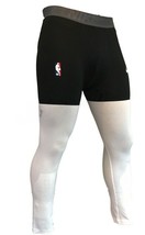 Nike NBA Player Mens Basketball 3/4 Compression Pants Tights Black/White NEW - £23.91 GBP