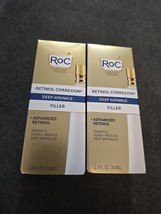 2 RoC Retinol Correxion Deep Wrinkle Filler + Advanced Retinol 1.0 oz 30mL (O9) - £36.24 GBP