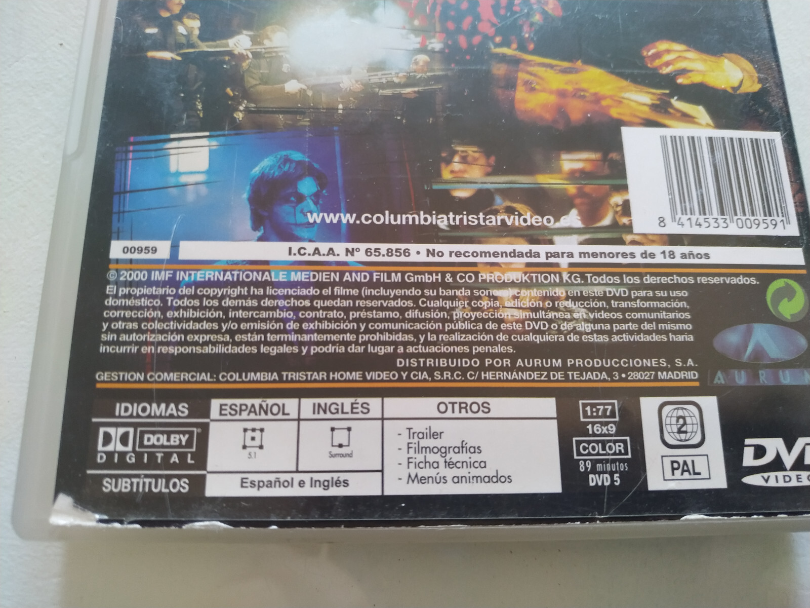 El Cuervo Salvacion Kirsten Dunst Eric Mabius Ward - DVD Espagnol Livre Région 2 Item image 3