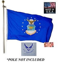 Us Air Force Official 3x5 Foot Super-Poly Indoor/Outdoor Flag Banner*Usa Made - £13.57 GBP