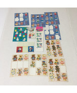 Vintage bear teddy bear mixed sticker lot sheets - $27.08 CAD