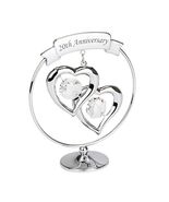 Modern 20th Anniversary Silver Plated Metal Keepsake Gift Ornament with ... - €15,46 EUR