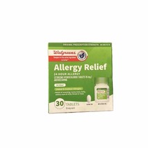 Walgreens Allergy Relief 24 Hour 30 Tablets Compare to Zyrtec 10mg - £19.61 GBP