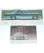 Lot of 1960s 1970s Vintage Classic Car Dealer Ad Book VW Bug Dodge Chrys... - £77.84 GBP
