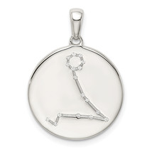 Silver  &amp; CZ Pisces Zodiac Pendant QC9741 - $59.50