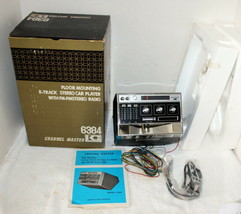 Channel Master 6384 Car Floor Mount AM/FM 8-Track Stereo ~ 1973 Brand New in Box - £700.32 GBP